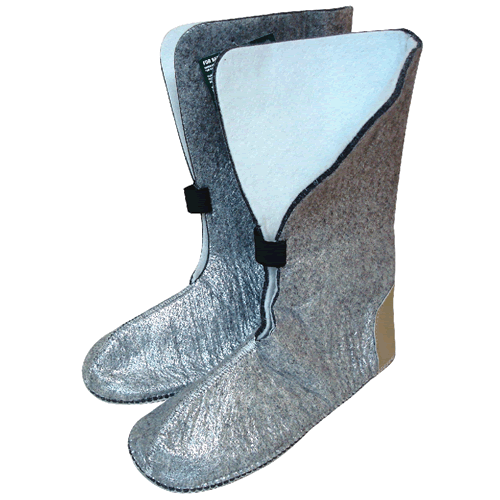 Grey Foil and Felt Boot Liners